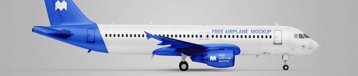 Free airplane mockup