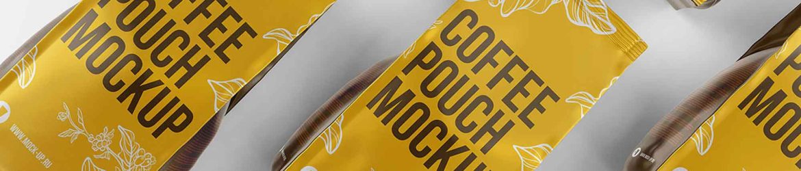 Free Aluminum Coffee Packaging Mockup (PSD)