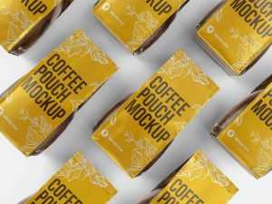 Free Aluminum Coffee Packaging Mockup (PSD)