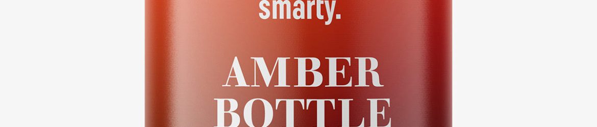 Free amber bottle with crimp seal mockup / 20ml Free amber bottle with crimp seal mockup / 20ml