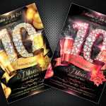 Free Anniversary Flyer PSD Template And Facebook Cover
