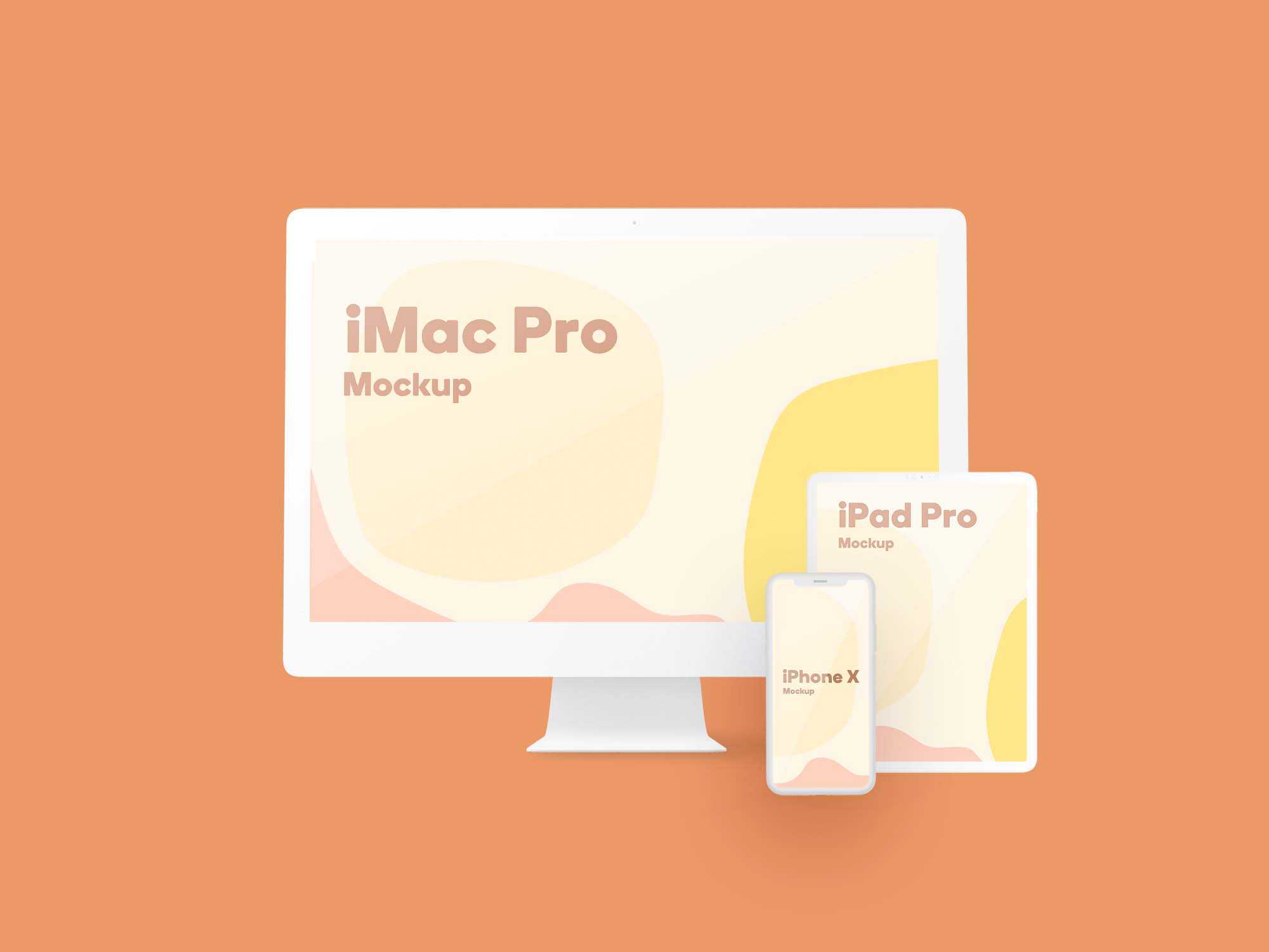 Free Apple Devices Design Mockup (PSD)