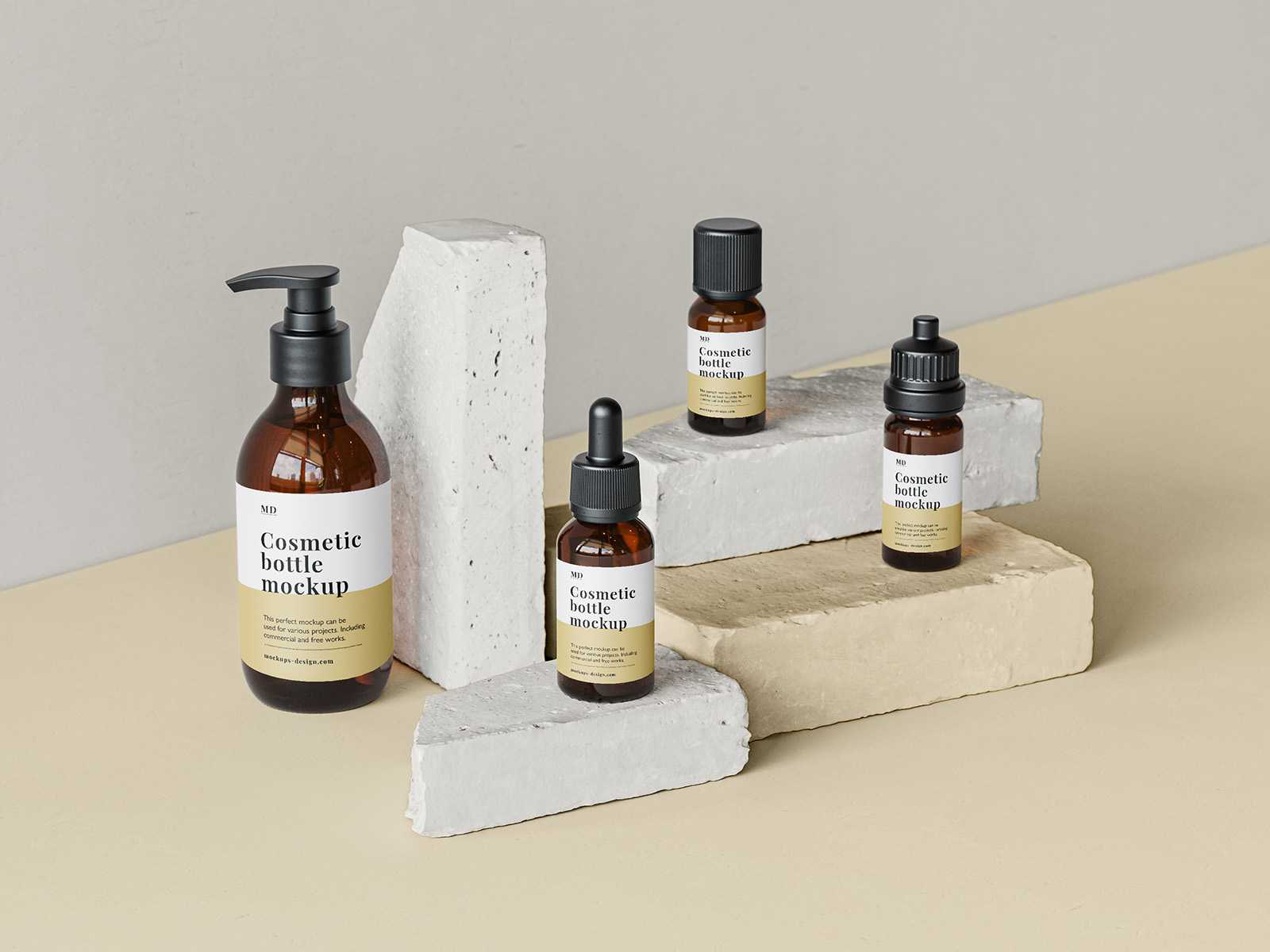 Free aromatherpahy line mockup