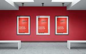 Free art gallery mockup