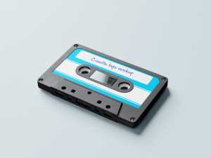Free audio casette tape mockup - Instant Download