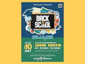 Free Back to School Flyer Template (PSD)