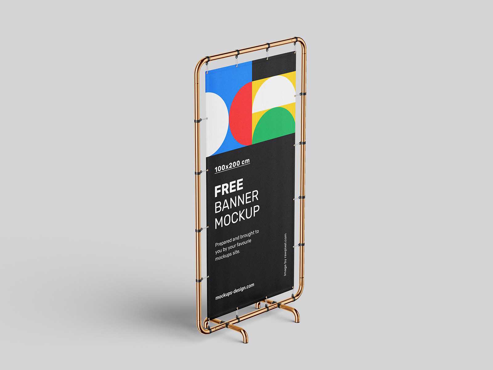 Free baner mockup / 100 x 200 cm