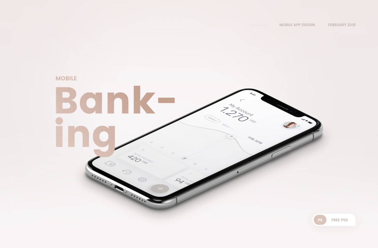Free Banking Mobile App UI