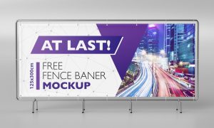 Free Banner Mockup (PSD)