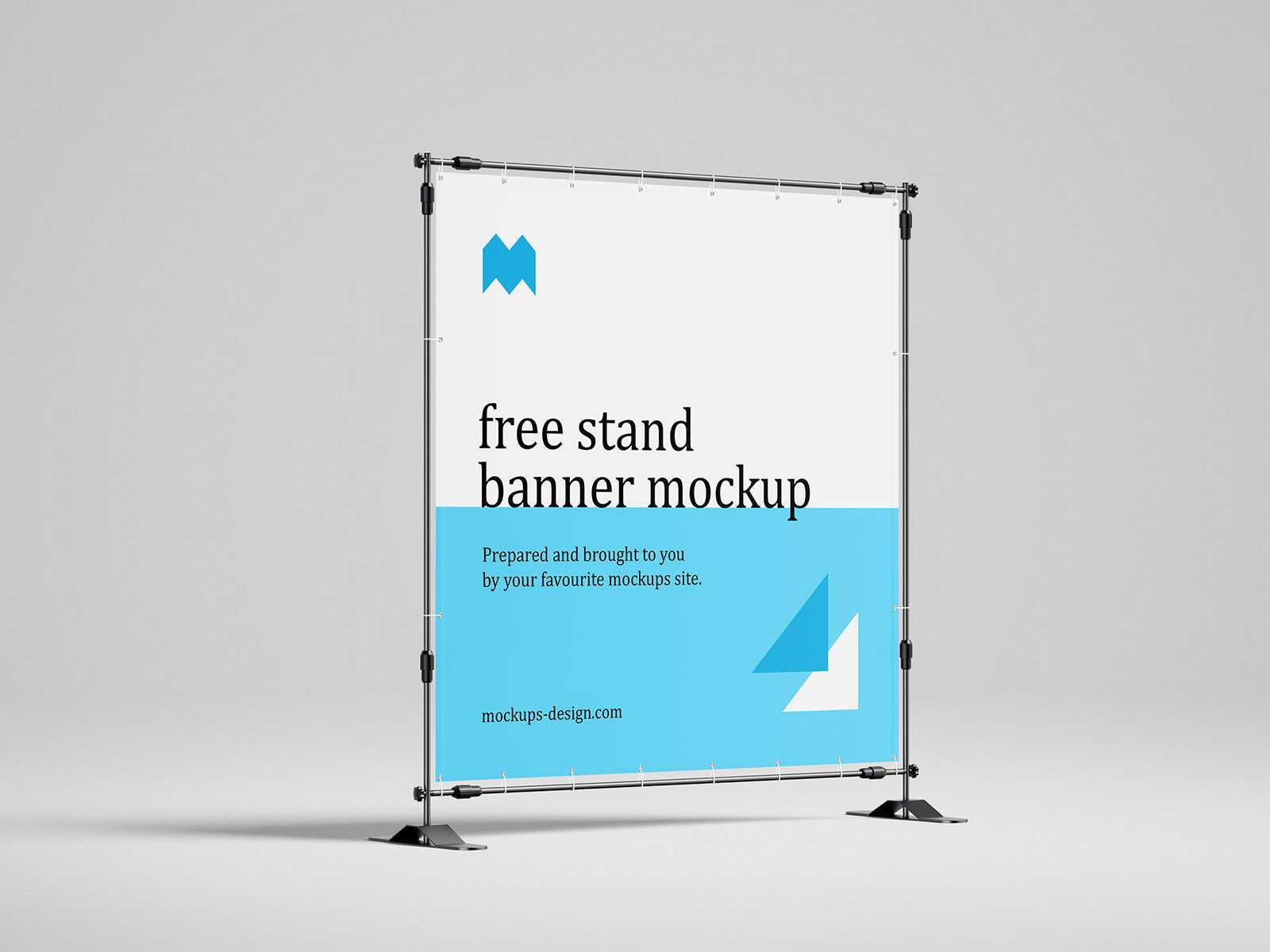 Free banner stand mockup / 200x200 cm