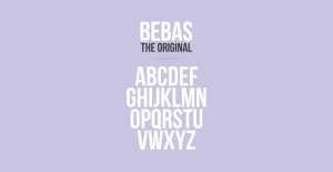 Free Bebas Condensed Uppercase Font