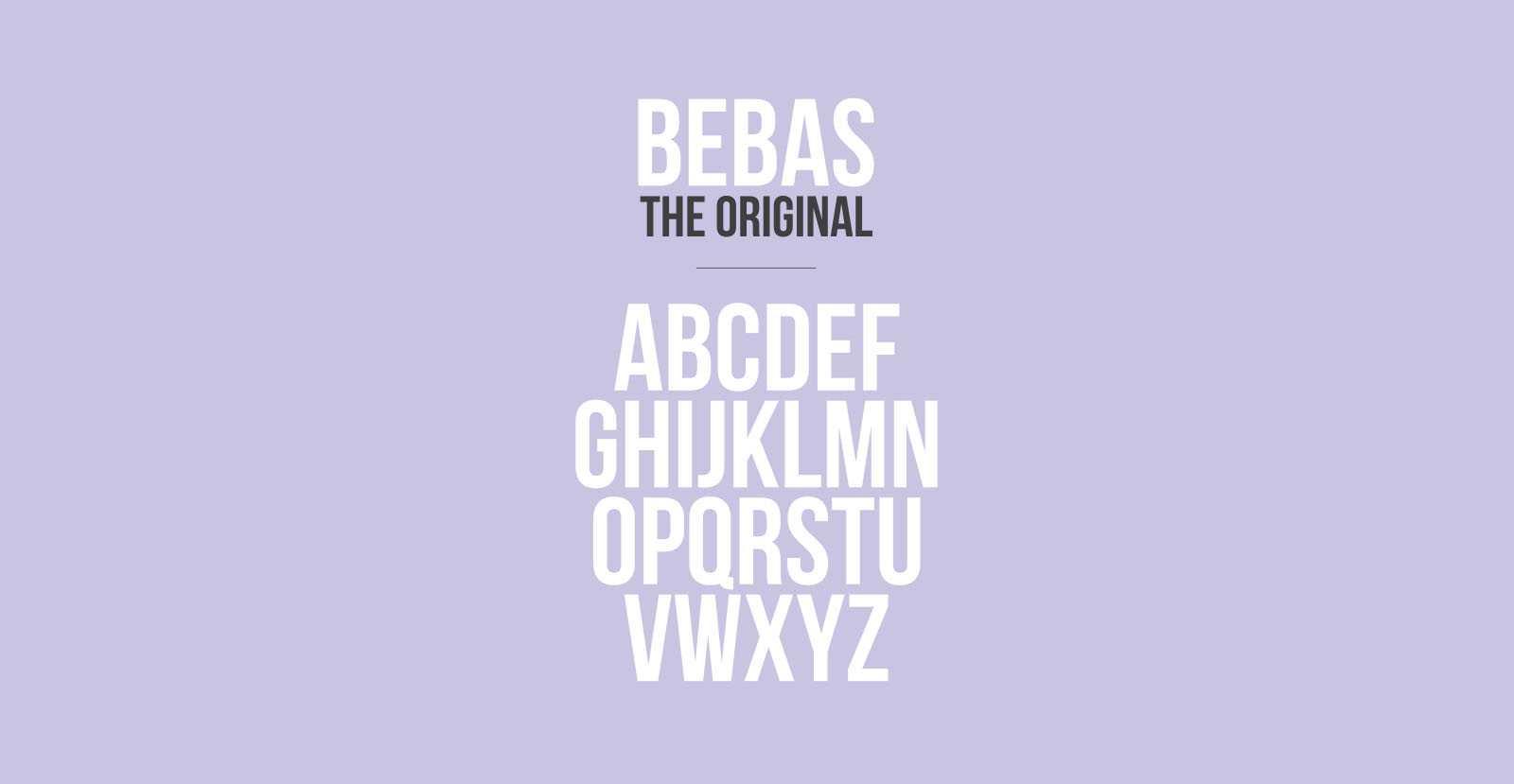 Free Bebas Condensed Uppercase Font