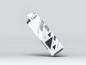 Free Bic Lighter Mockup (PSD)