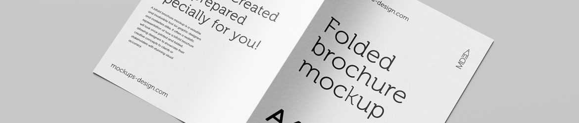 Free bifold brochure mockup - Instant Download