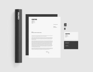Free Black and White Stationery Mockup (PSD)