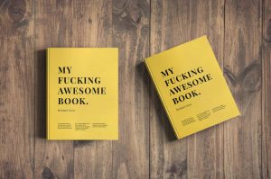 Free Book Cover Mockup (PSD)