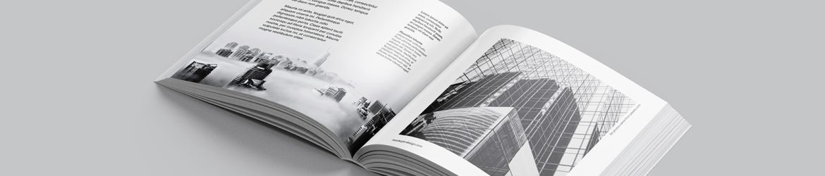 Free book mockup in square format