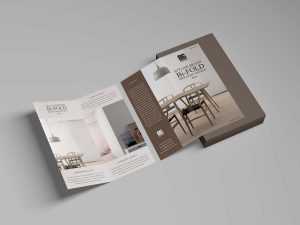 Free Branding Bi-Fold Brochure Mockup (PSD)