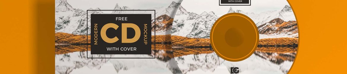 Free Branding CD Cover Mockup (PSD)