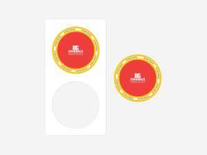 Free Branding Sticker Mockup (PSD)