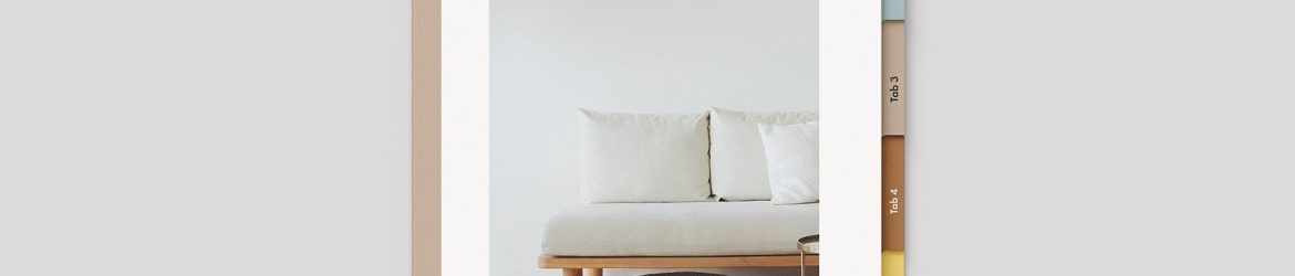 Free brochure with tabs mockup - Instant Download