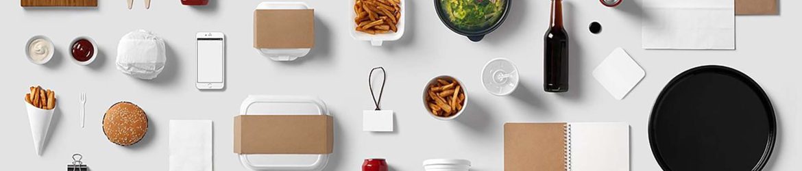 Free Burger Bar Stationery Mockup (PSD)