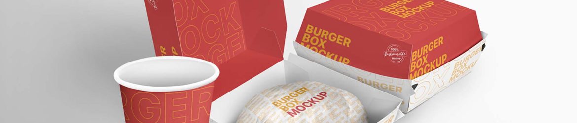 Free Burger Box Mockup (PSD) Free Burger Box Mockup (PSD)