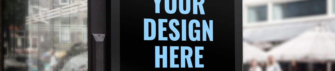 Free Bus Stop Branding Mockup (PSD)