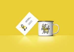 Free Business Card And Coffee Cup Mockup