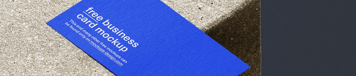Free business card mockups