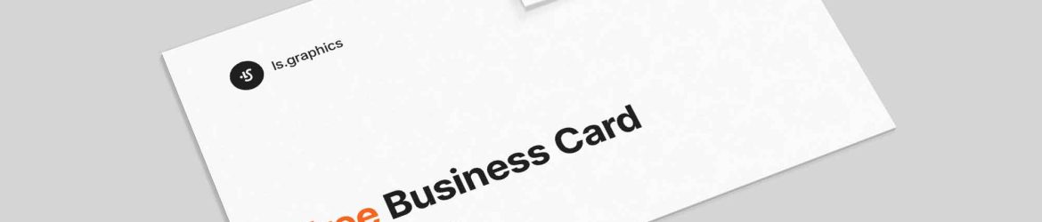 Free Business Card & Sticker Mockup (PSD)