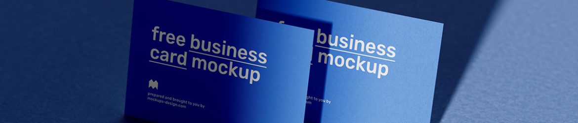 Free business cards mockup