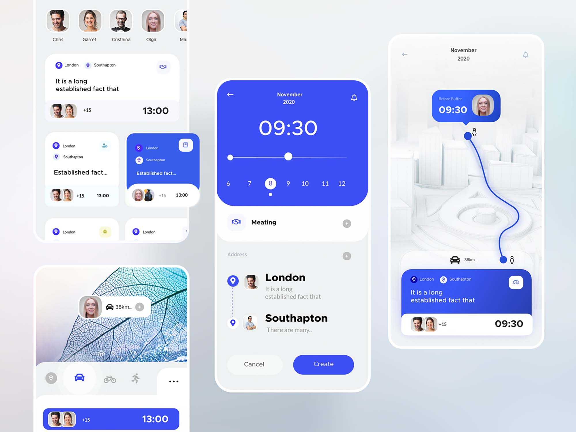 Free Calendar Appointment Ui Kit (XD)