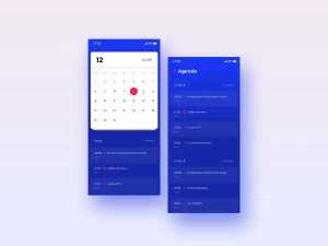 Free Calendar UI Template (Sketch)