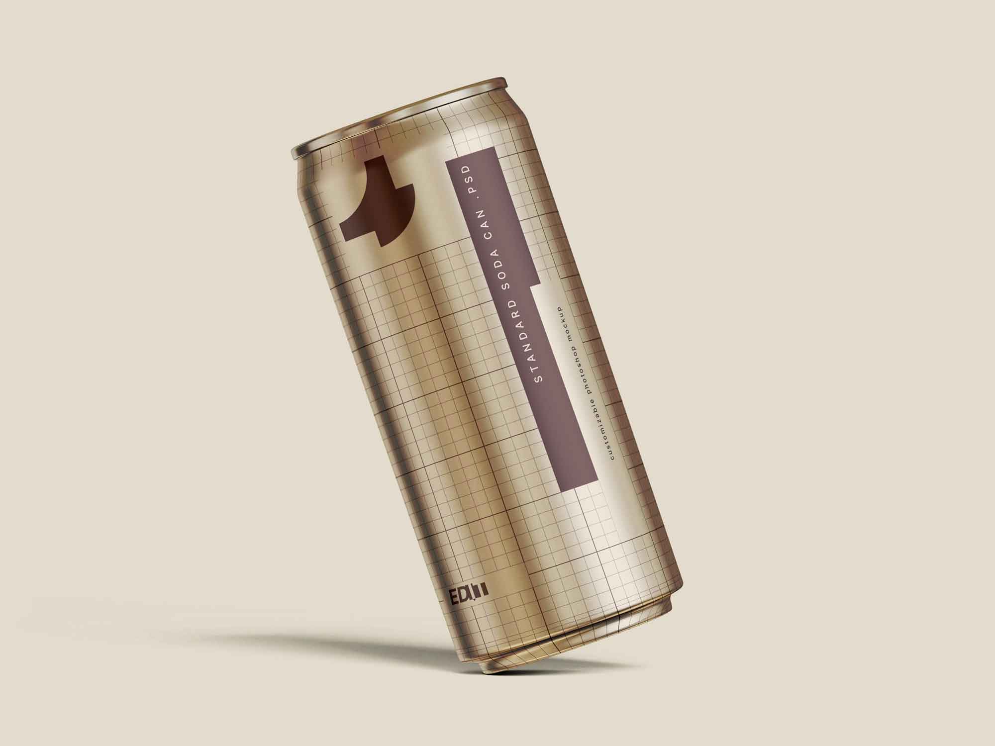 Free Can Mockup (PSD)