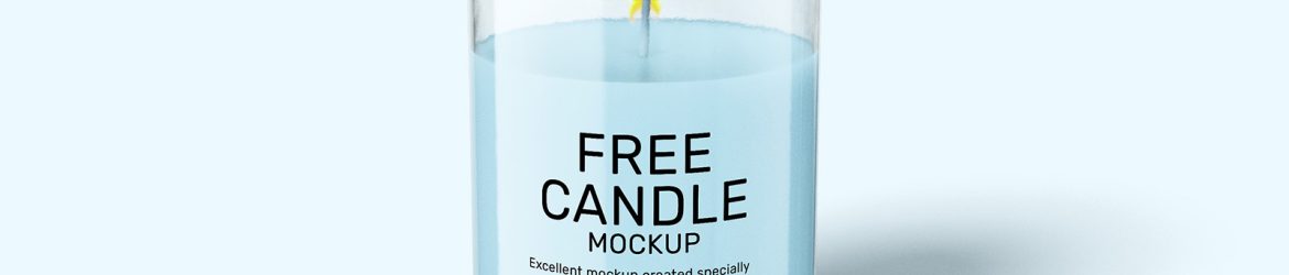 Free candle mockup