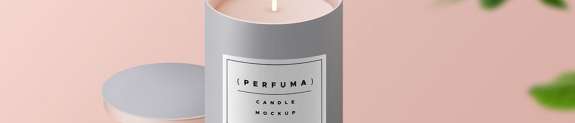 Free Candle Mockup PSD