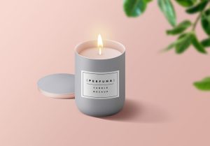Free Candle Mockup PSD