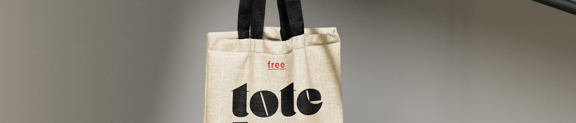 Free canvas bag mockup