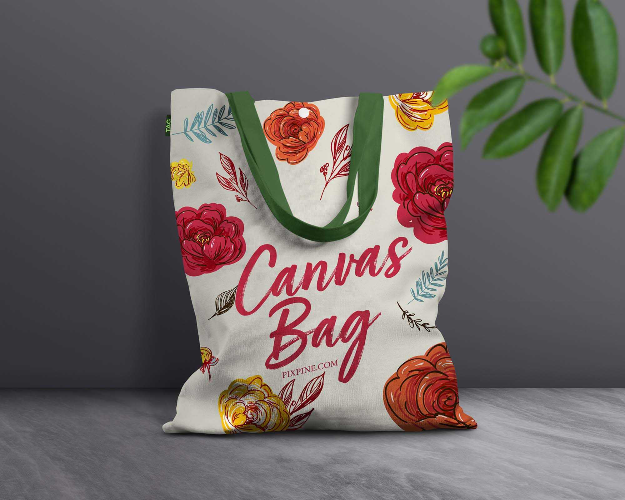 Free Canvas Bag Mockup (PSD)