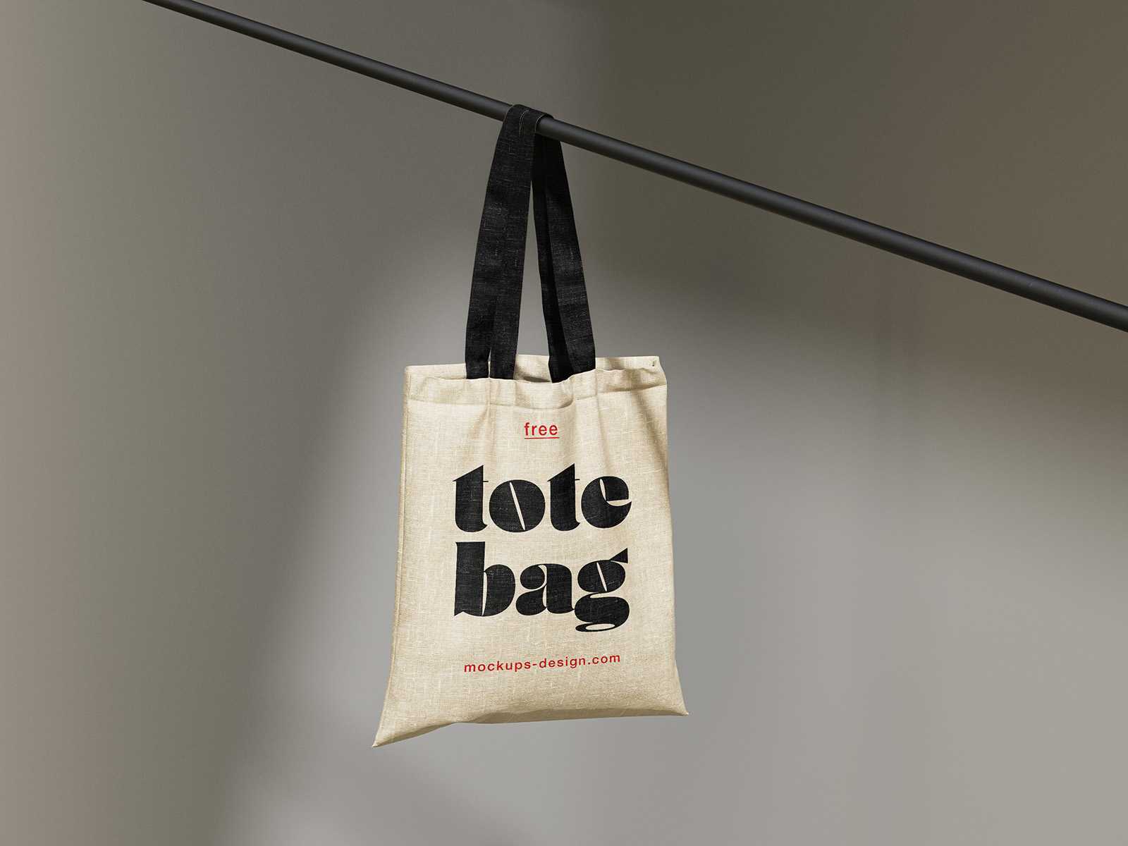 Free canvas bag mockup