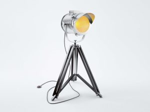 Free Cap Tripod Lamp 3D Model (MAX)