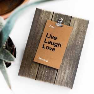 Free Card on Board Mockup (PSD)