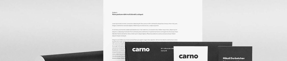 Free Carno Stationery Mockup (PSD)