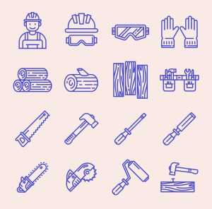 Free Carpenter Vector Icons (AI)