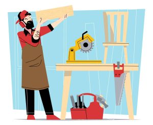 Free Carpenter Vector Illustration (AI)