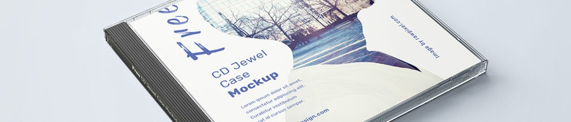 Free CD jewel case mockup