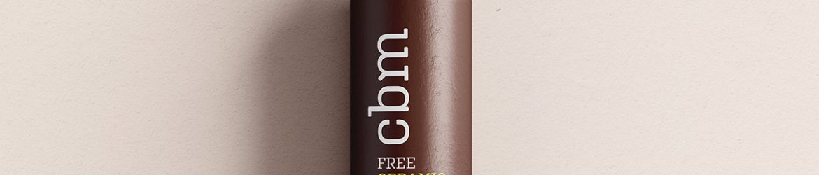 Free ceramic bottle mockup
