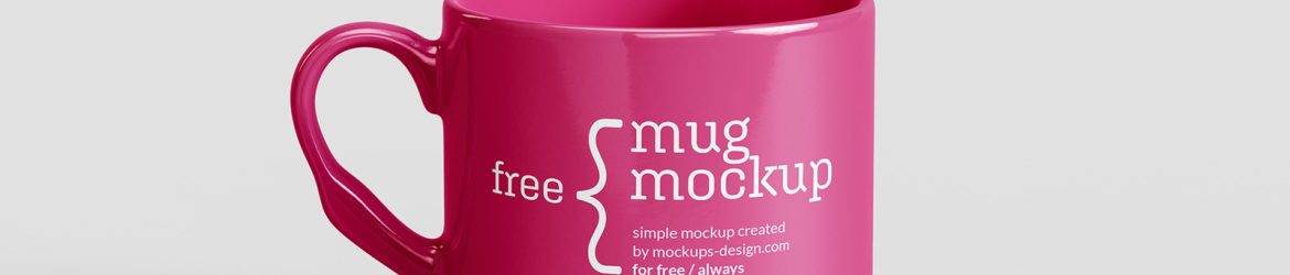 Free ceramic mug mockup