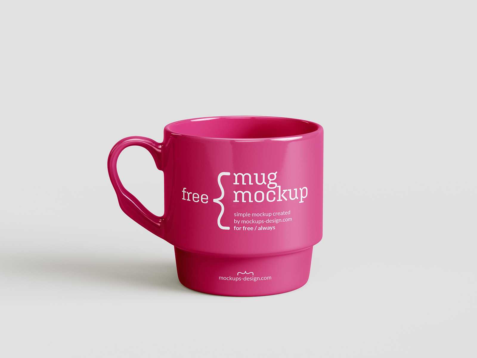Free ceramic mug mockup